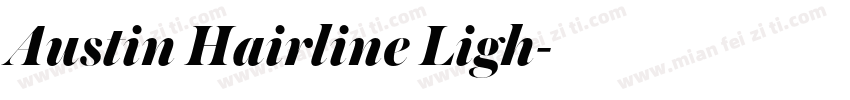 Austin Hairline Ligh字体转换